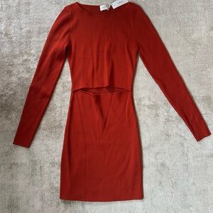 Wilfred Cut-Out Long Sleeve Dress